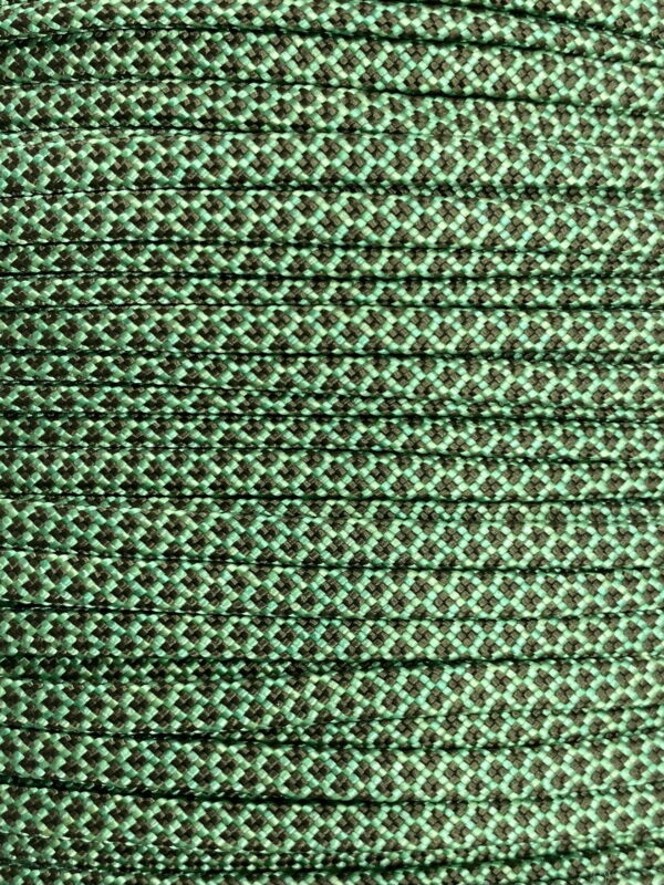 550 Paracord Mint w/ OD Green Diamonds USA Made