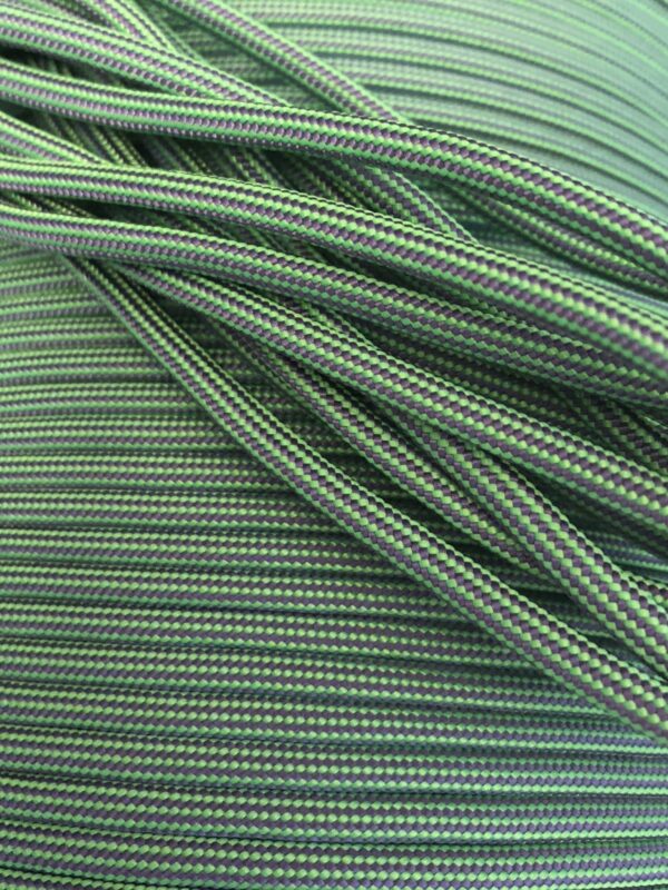 550 Paracord Acid Purple & Neon Green Stripes Nylon USA MADE - Image 2