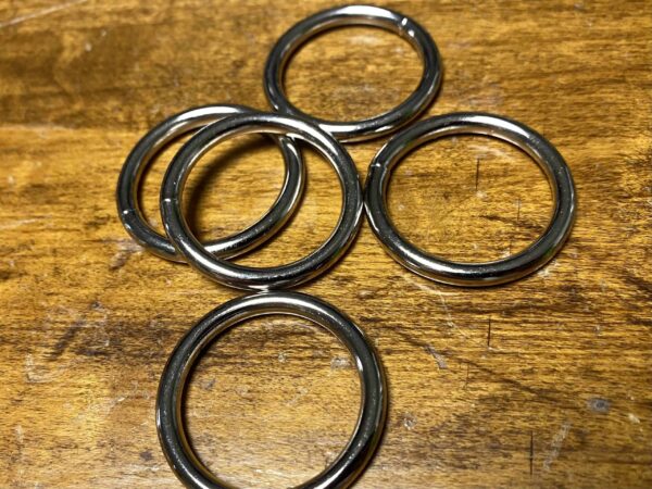 Silver Steel Welded O-Rings - 1" (25mm)