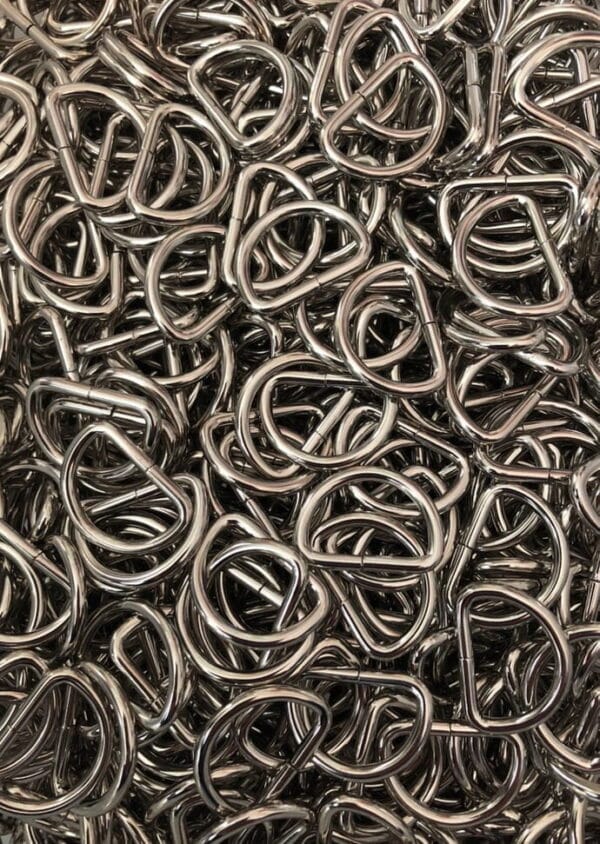Steel D-Rings Silver - 1" (25mm)